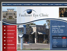 Tablet Screenshot of faulknereyeclinic.com